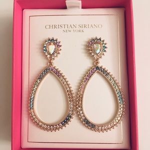 CHRISTIAN SIRIANO NEW YORK Crystal Drop Earrings